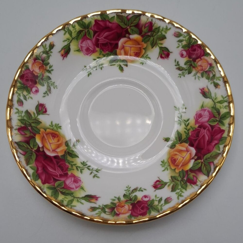 Royal Albert Old Country Roses Floral Bone China Saucer Gold Trim Replacement